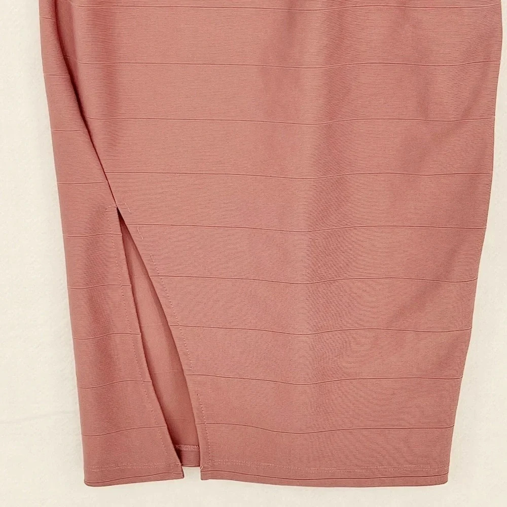 Leith Women’s Bodycon Bandage Dress with Side Slit - Picture 3 of 5